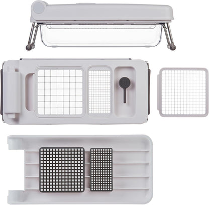 PL8 Professional Chopper, Black - Multi-Functional Vegetable Chopper, Dicer, and Mincer with Sturdy Stainless Steel Frame, Perfect for Onions, Tomatoes, and More