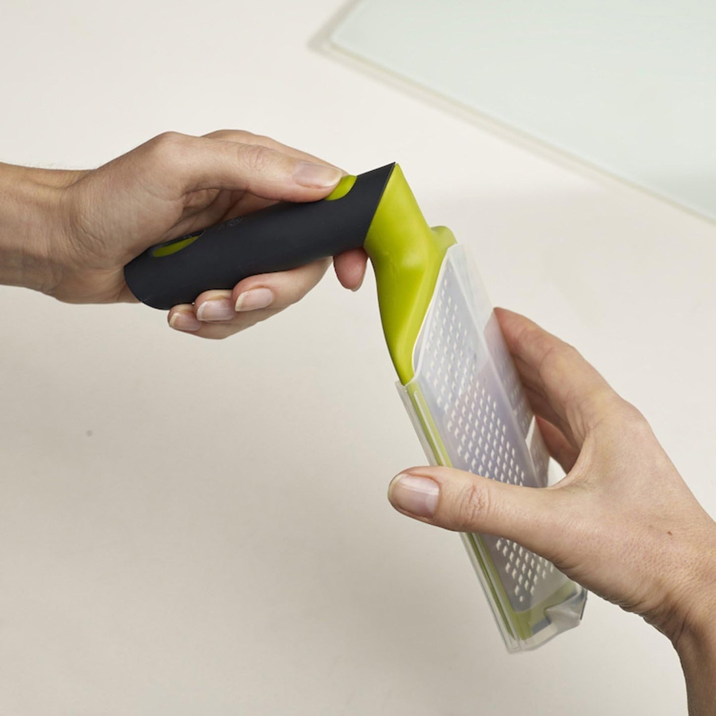 Joseph Joseph Fine Grater & Zester – Easy-Grip Handle with Sharp Stainless Steel Blades & Non-Slip Tip