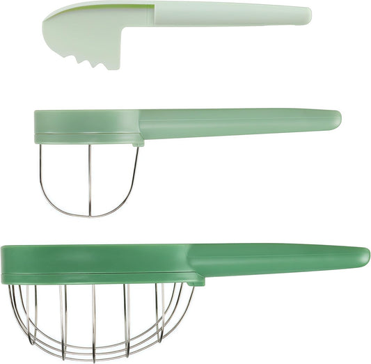 Avocado Slicer Tools 3 PCS,Avocado Slicer Tool, Cutter, Knife, Peeler, Pitter, Cuber, Dice Good for Salads, Guacamole, or Smoothie Dishwasher Safe