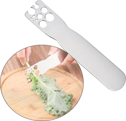 Kale Stripper Tool – Stainless Steel Herb Stripper Tool with Handle for Stem & Leaf Removal