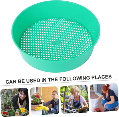 Bonsai Tools DIY Tools Mining Sand Sifter Mesh Filter Sifter Plastic Sand Grader Dispenser Gardening Supplies Stone Riddle Plastic Sieve Light