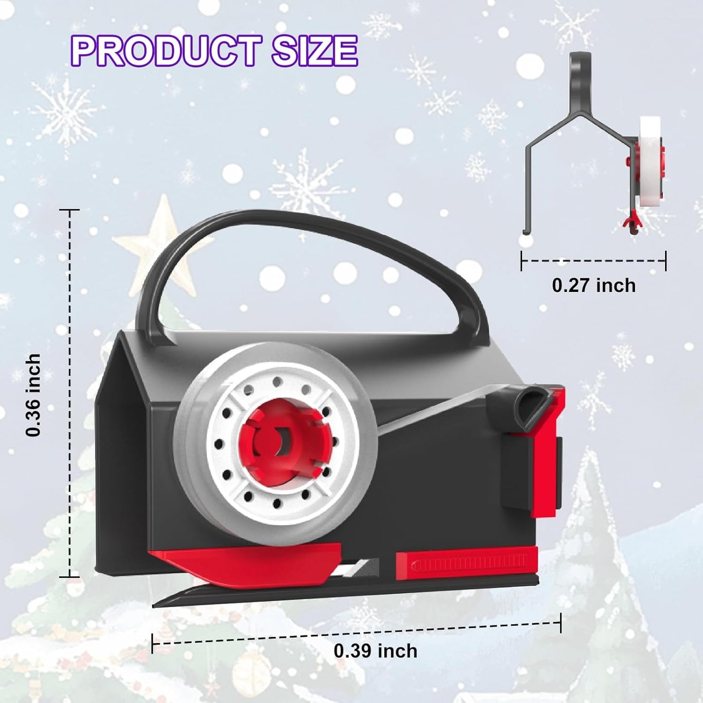 Upgrade 2 Pack Wrapping Paper Cutter &Tape Dispenser Dual Use, Gift Wrap Cutter Tool with 4 Tapes, 2 Replace Blades Kit for Rolls Paper, Perferct for Christmas Birthday, Easy Cut for Present Wrapping