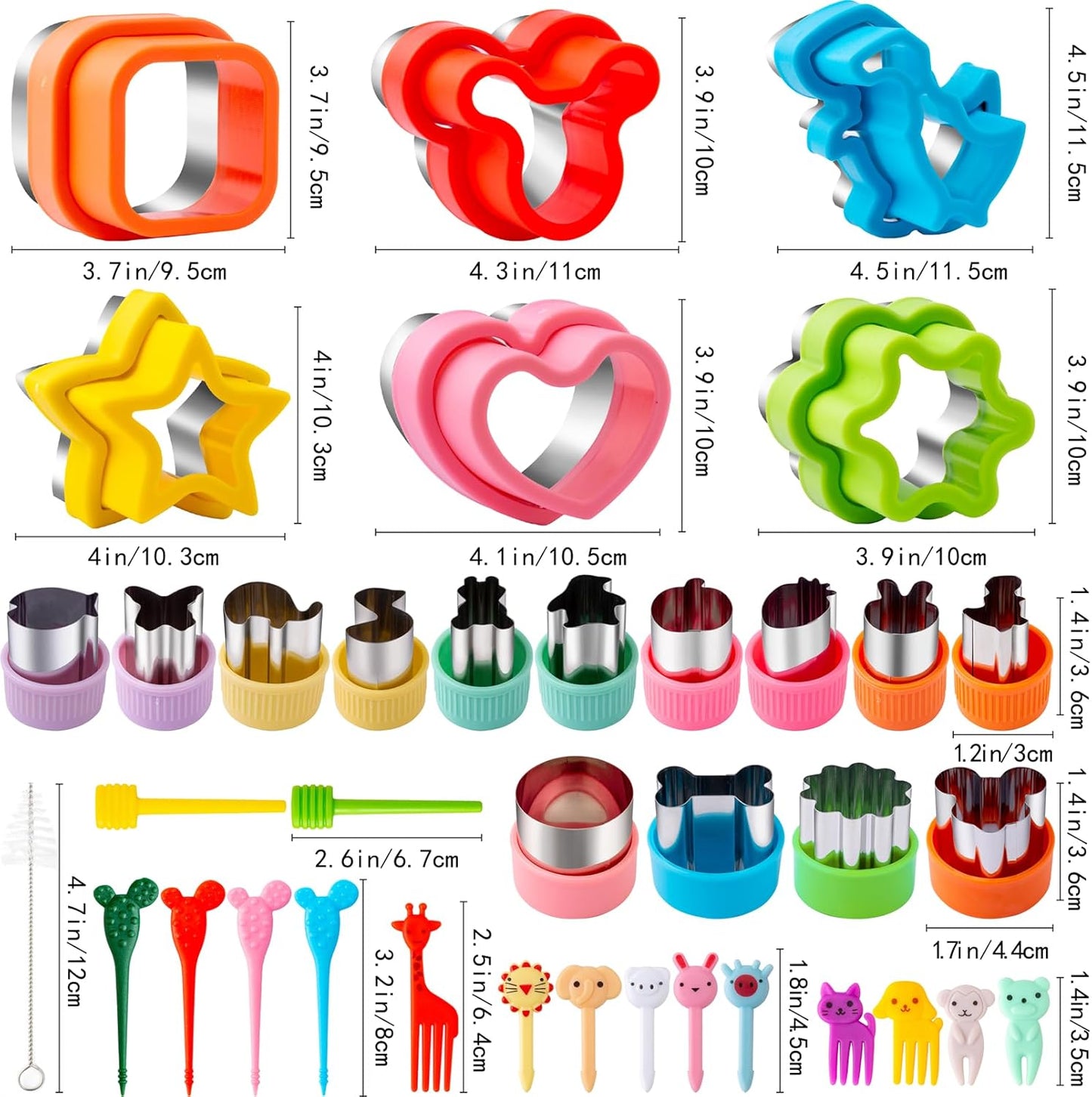 Nifogo Round Circle Cookie Cutter 5 Pcs, Biscuit Cutters, Stainless Steel Sandwich Cutter, 5 Different Sizes for Baking Donut English Muffin Scones