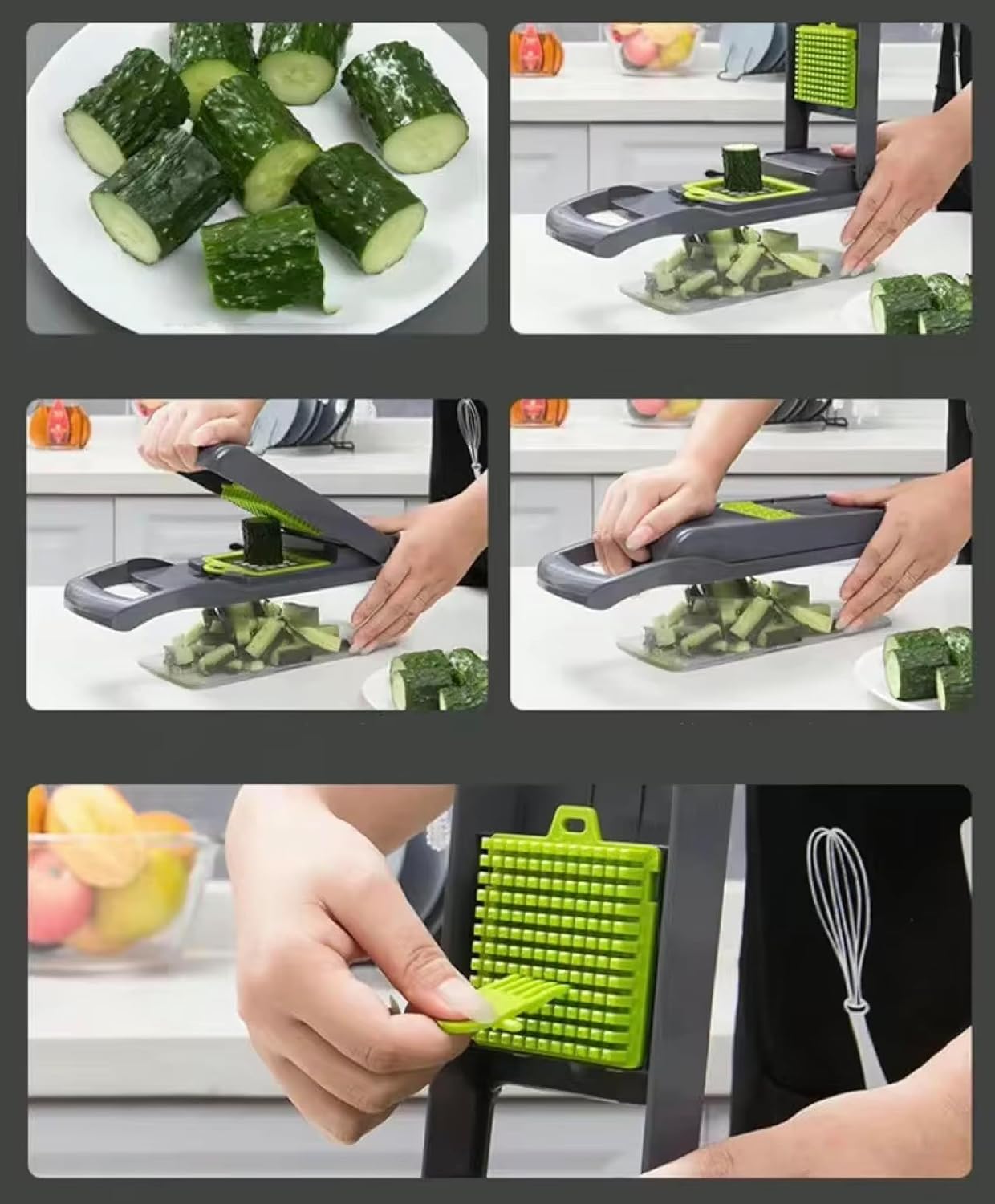 16-in-1 Vegetable Chopper & Slicer – Professional Food Chopper with Container, Multifunctional Onion, Garlic & Carrot Dicer, Heavy-Duty Veggie Cutter for Easy Meal Prep