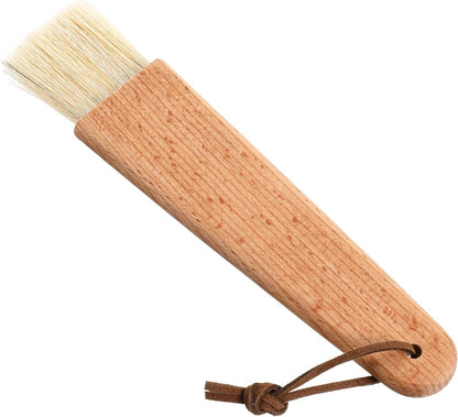 Pastry Brush with Beech Wood, Natural Boar Bristle Basting Brush for Cooking Flat Food Brushes for Spreading Butter Oil Sauce Barbecue Baking Kitchen Cooking