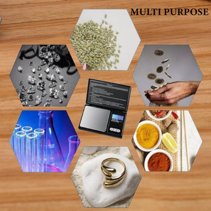 200g X 0.01g Digital Mini Pocket Scale, Weight Scale for Kitchen with Backlit LCD Display, Portable Travel Jewelry Herb Scale for Small Food