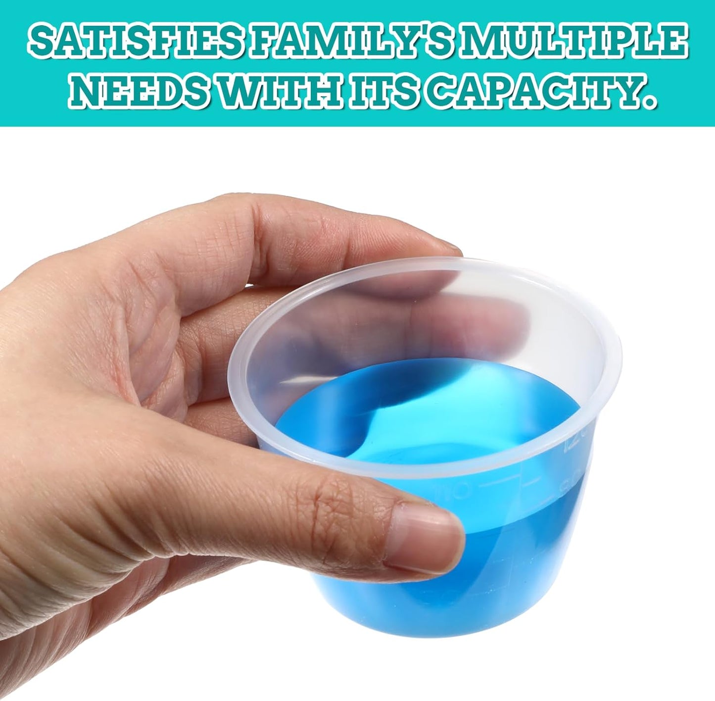 2 PCS Laundry Measuring Cup 120ml Laundry Detergent Washable Cup for Liquid Detergent Reusable Plastic Liquid Measuring Cups for Home