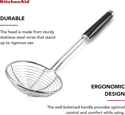 KitchenAid KE010OHOBA Classic Stainless Steel Asian Strainer