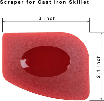 Professional Food Scraper Pan Scraper, Sturdy Grill Pan Cleaning Scraper, Multi-Use Food Scrapper for Kitchen & Grilling