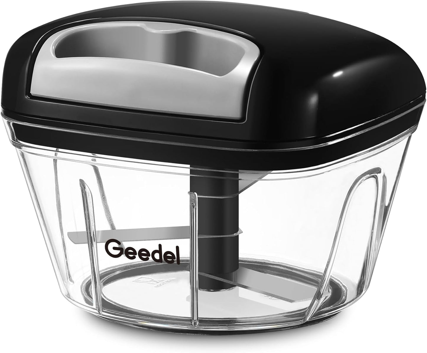 Manual Pull Food Chopper, Hand Pull String Onion Chopper Dicer for Kitchen, Easy Cleaning Food Chopper for Vegetables, Fruits (500 ML)