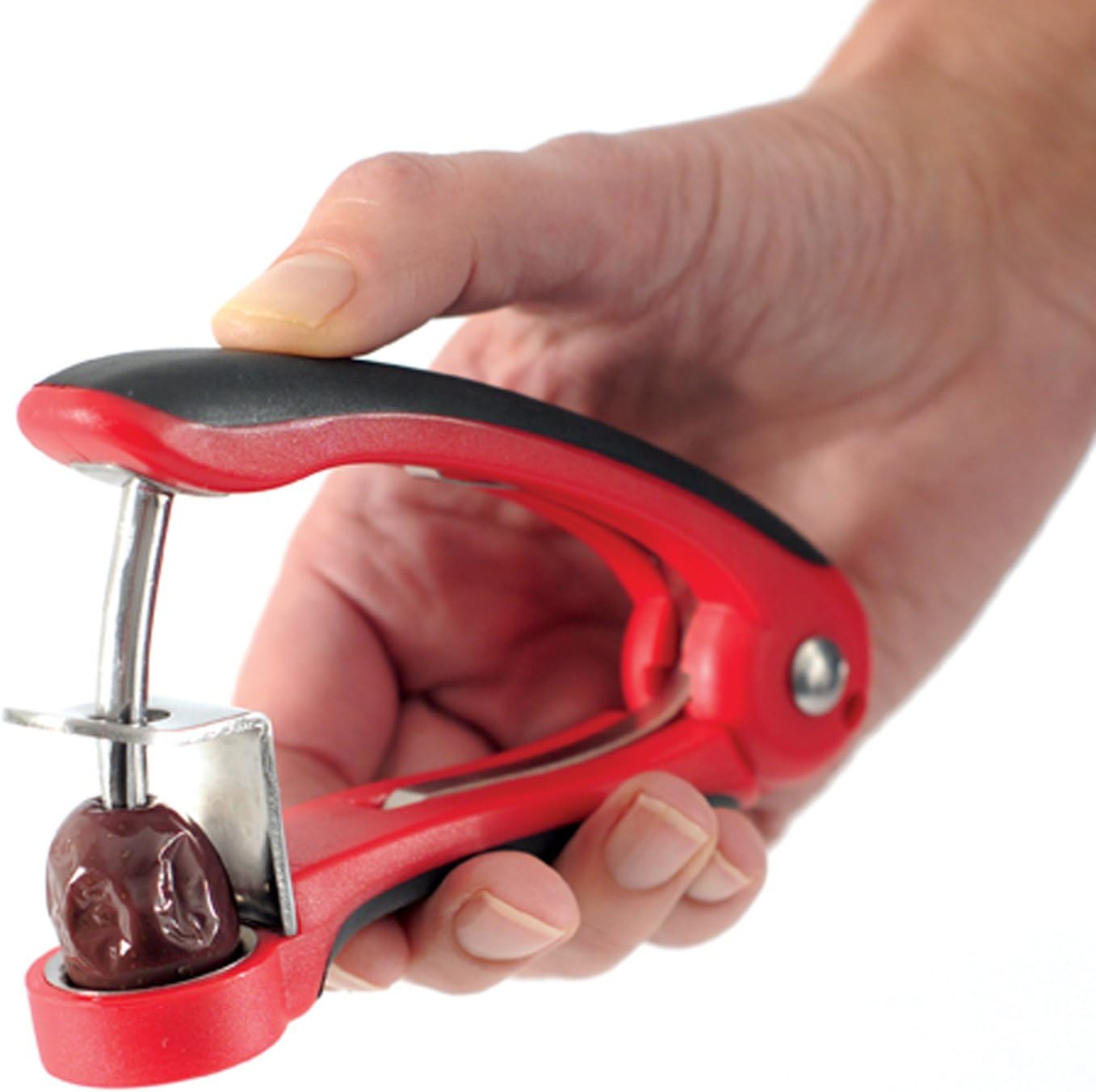 Norpro Cherry Olive Pitter, 1-Pack, Red