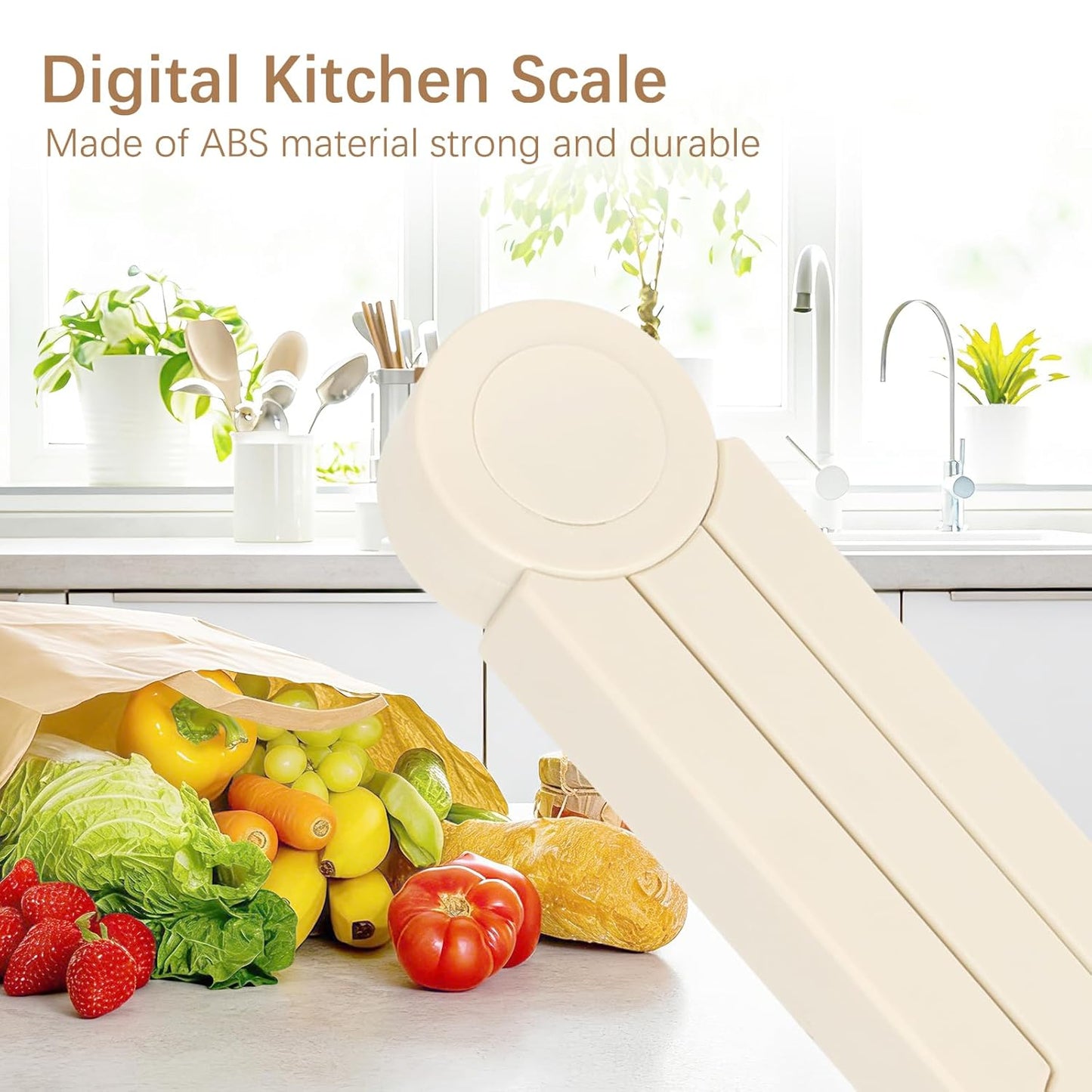Folding Food Scale, Digital Kitchen Scale, Portable Food Scale Travel Scale for Food, Collapsible Mini Pocket Scale Grams and Ounces, Ideal for Diet Calorie Control Compact Kitchen (Black)