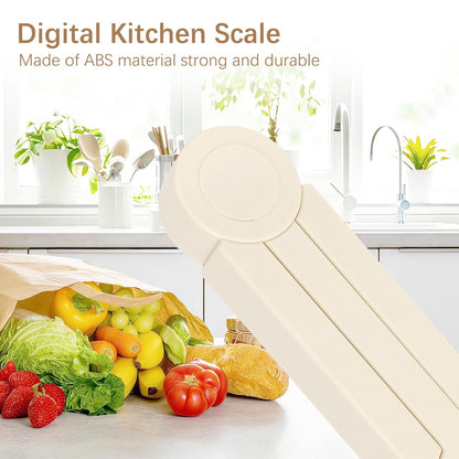 Folding Food Scale, Digital Kitchen Scale, Portable Food Scale Travel Scale for Food, Collapsible Mini Pocket Scale Grams and Ounces, Ideal for Diet Calorie Control Compact Kitchen (Black)