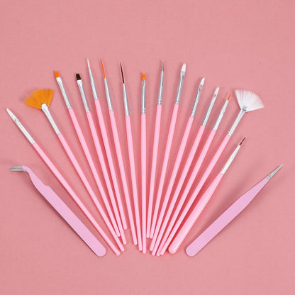 Qianyu 20Pcs Cake Decorating Brushes Cookie Decorating Tool Set Cake Fondant Paint Pastry Brush Curved Tip Tweezers Pasta Tweezers Sugar Stir Needle for Christmas Sprinkles Baking