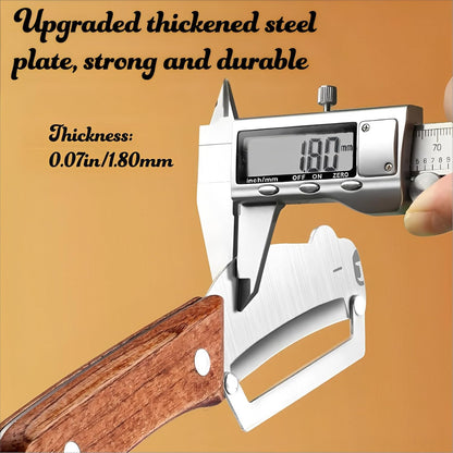 Vegetable Peeler with Wooden Handle and Stainless Steel Blade for Veggie Potato Carrot Apple Fruit Kitchen Tool