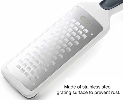 Zyliss All Cheese Acid Etched Rotary Grater with Fine and Coarse Drums, 1-Pack, White