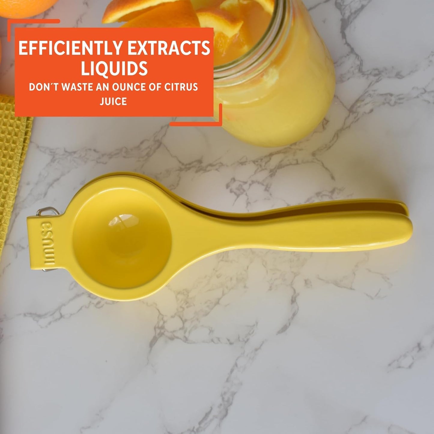 IMUSA Orange and Citrus Squeezer, Orange