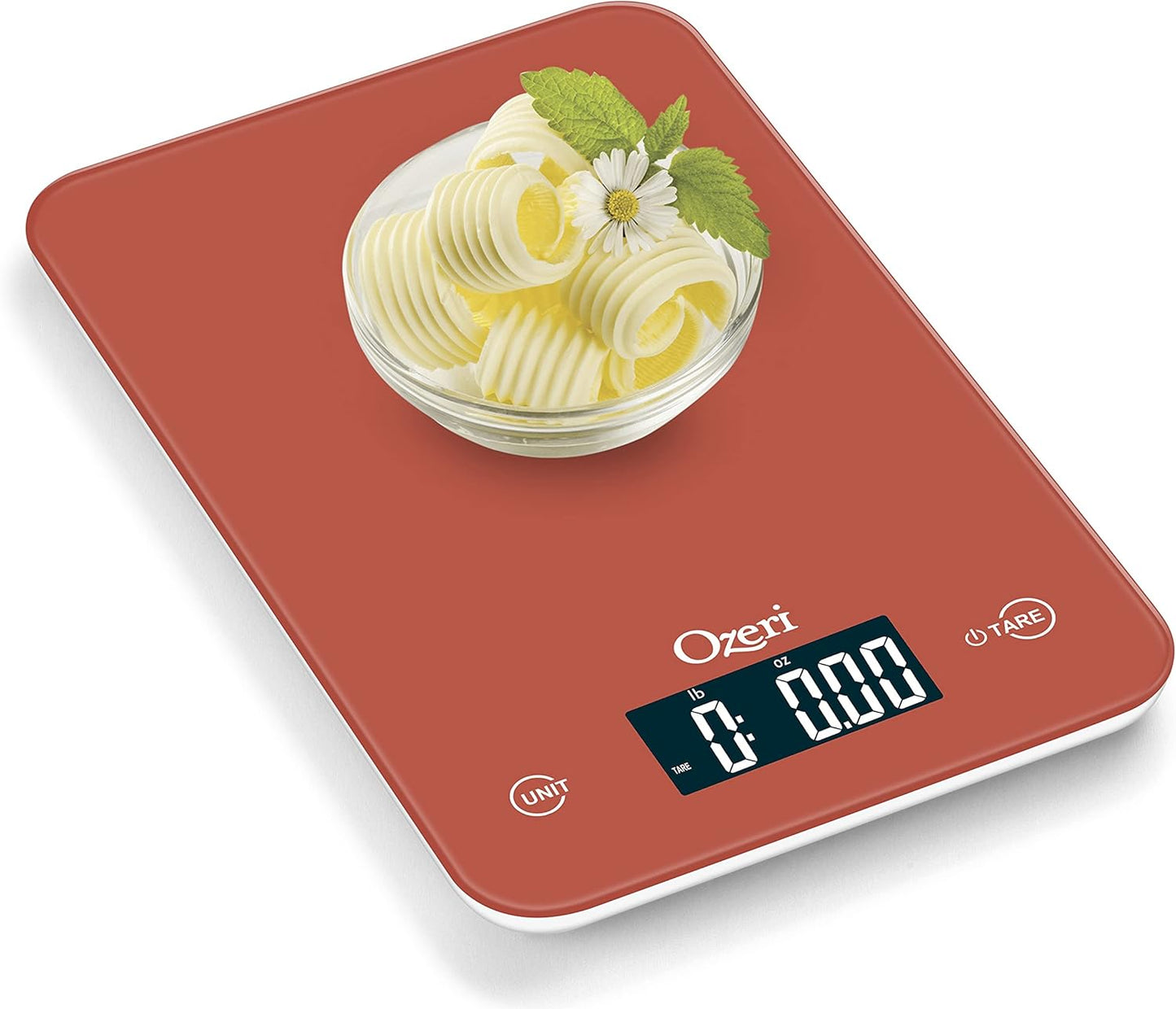 Ozeri Touch Professional Digital Kitchen Scale (12 lbs Edition), Tempered Glass in Elegant Black