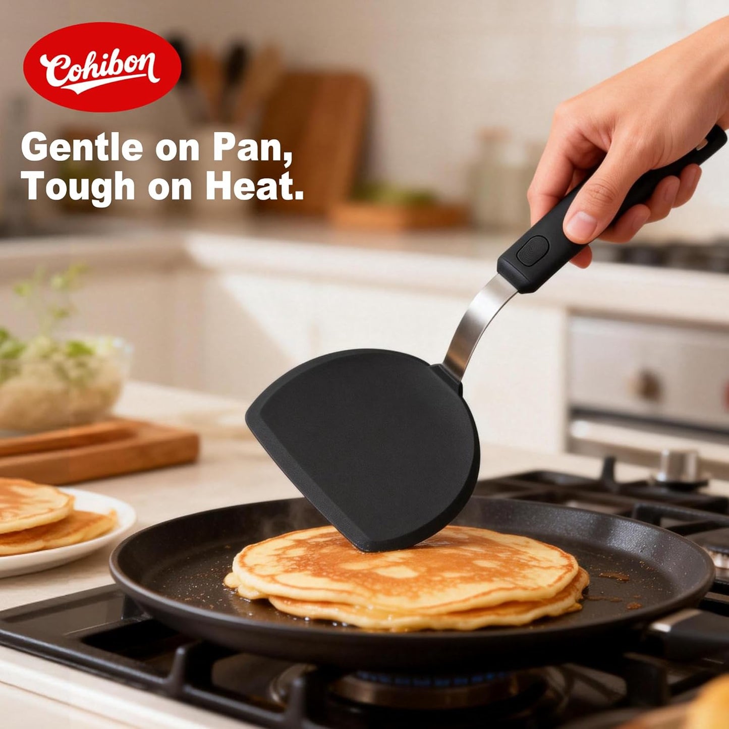 Silicone Spatula Set, Spatulas Silicone Heat Resistant Mixed 5 Piece Kitchen Cooking Utensils Set for Nonstick Cookware - Flexible Stainless Steel Core with Full Silicone, Dishwasher Safe