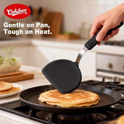 Silicone Spatula Set, Spatulas Silicone Heat Resistant Mixed 5 Piece Kitchen Cooking Utensils Set for Nonstick Cookware - Flexible Stainless Steel Core with Full Silicone, Dishwasher Safe