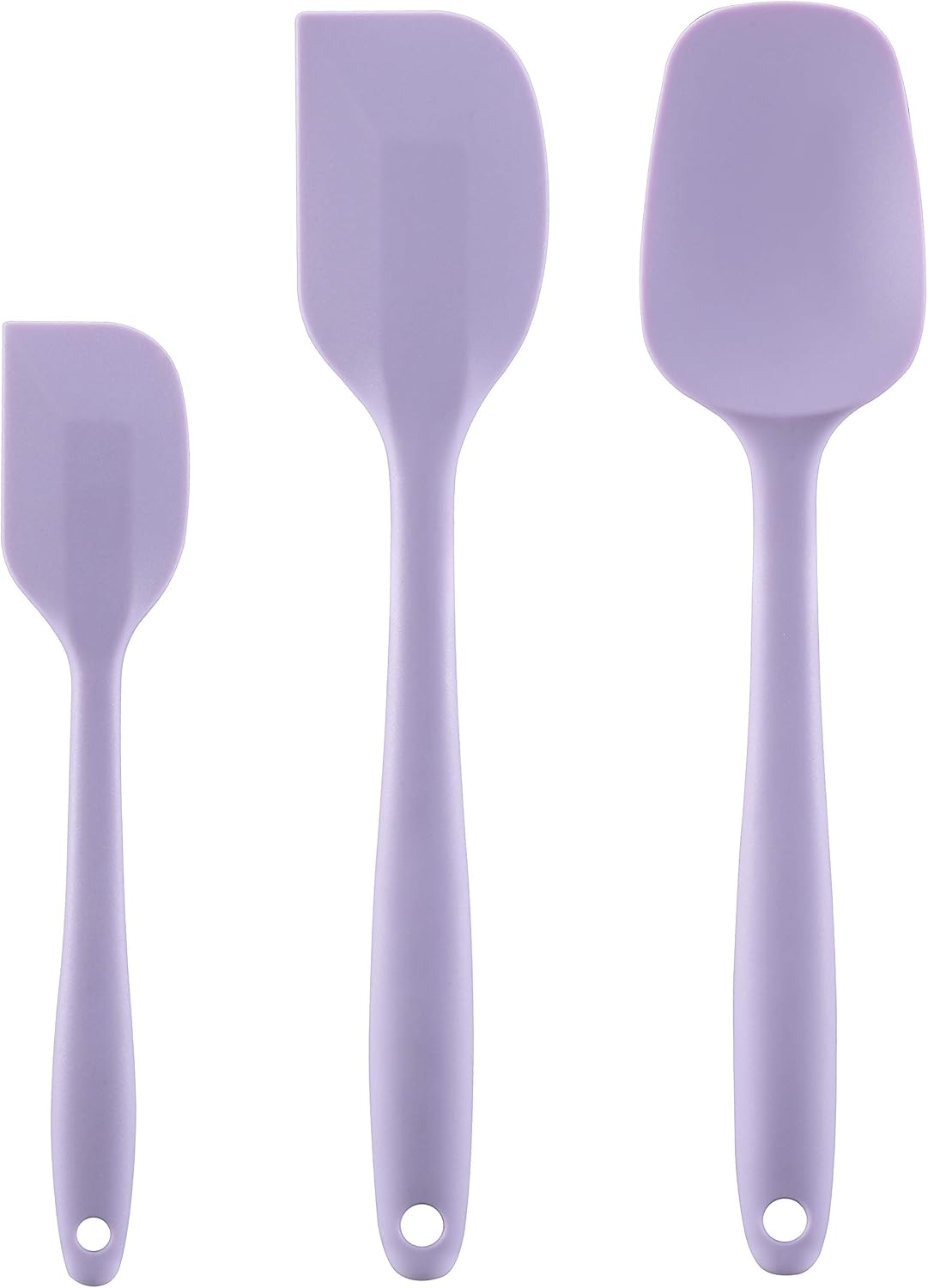 Silicone Spatula Set - Rubber Spatula - 600°F Heat Resistant Baking Spoon & Spatulas(Dark Grey)