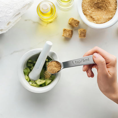 5PCS 1/2tsp(1/6tbsp, 2.5 ml) Measuring Spoon Teaspoons Stainless Steel Measure Spoons for Precise Cooking, Baking and Spices Measurement