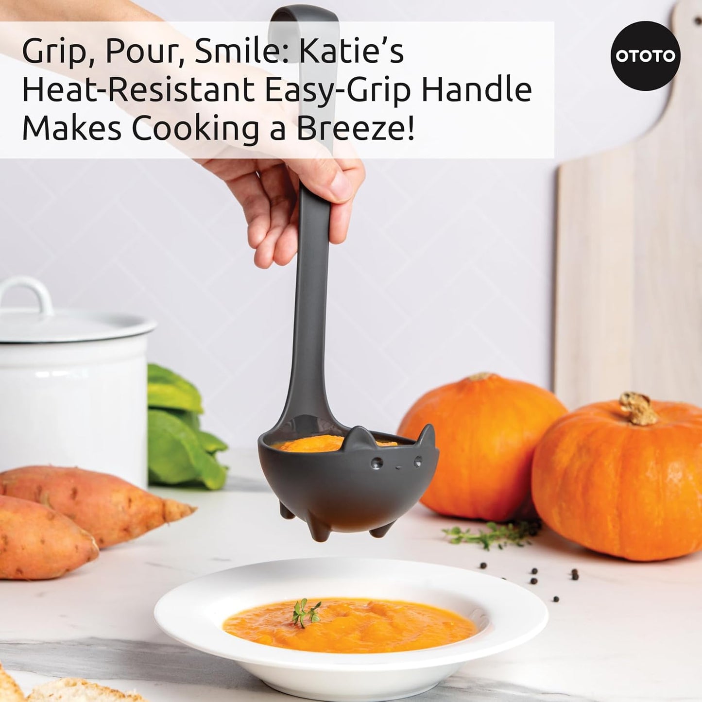 OTOTO The Original Nessie Ladle - Soup Ladle, Cute Gifts, Funny Kitchen Gadgets, Loch Ness design, Cooking Gifts for Mom - Cute and Practical Kitchen Utensils - Unique Gifts for Women