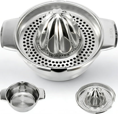 Premium 316L Stainless Steel Lemon Squeezer & Manual Juicer - Heavy Duty Hand Press for Orange, Citrus, Lime | Dishwasher Safe & Anti-Corrosion