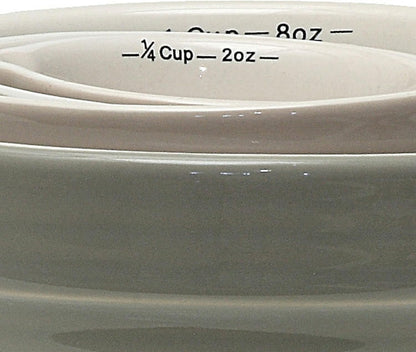 Creative Co-Op Bowl Shaped Measuring Cups (Set of 4 Sizes)