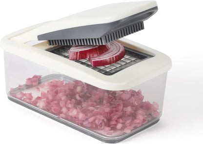 Calphalon Aero 5 in 1 Vegetable Chopper and Dicer, Food Chopper with Container
