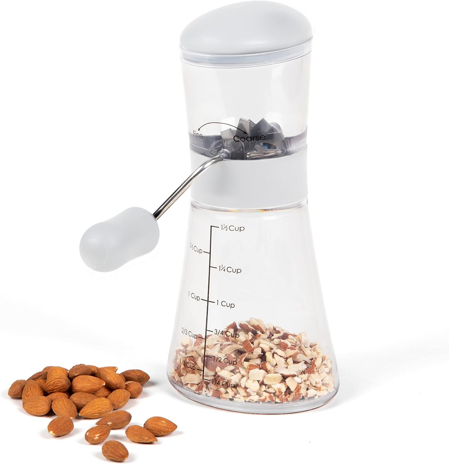 Prepworks by Progressive Nut Chopper with Non-Skid Base, Red