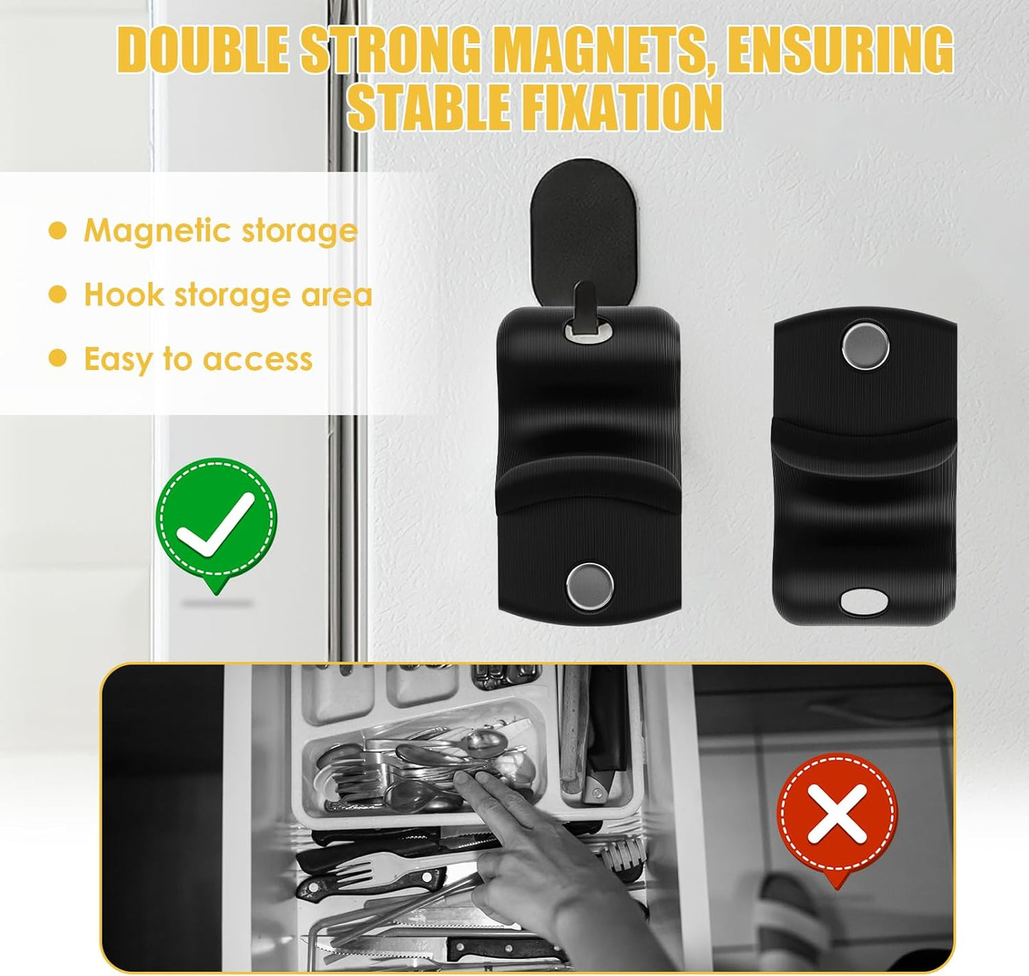 2PC Mason Jar Opener Set, Multifunctional Lid Opener for Regular & Wide - Mouth Canning Jars, Effortless Twist Tool for Tight Lids, Ideal for Kitchen, RV & Camping, Durable & Easy to Use (Black)