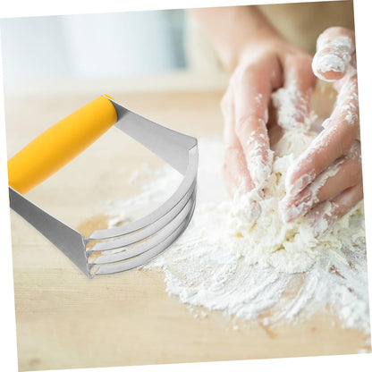 Cabilock Handheld Stainless Steel Dough Cutter for Baking Quick Butter Mixer Pastry Blender Kitchen Baking Tool Home Use