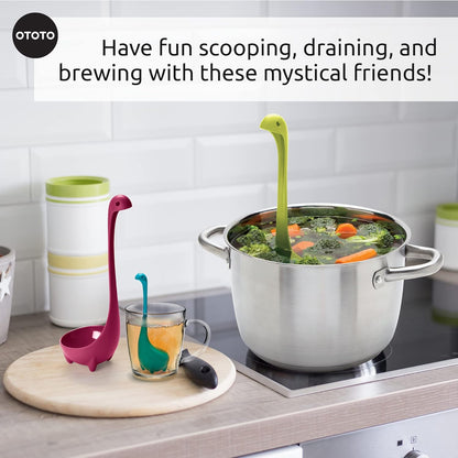 OTOTO The Original Nessie Ladle - Soup Ladle, Cute Gifts, Funny Kitchen Gadgets, Loch Ness design, Cooking Gifts for Mom - Cute and Practical Kitchen Utensils - Unique Gifts for Women