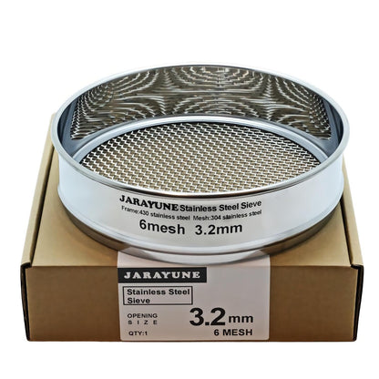 18 Mesh Stainless Steel Lab Sieve, Sturdy 8Inch(20.5cm) Sifter, Fine Mesh Sieve Strainer for Powder Pellet Flour Liquid Filtration-Lab Industrial DIY Household Use