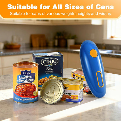 Electric Can Opener, Automatic Hands Free Operation, Smooth Edge, Battery Operated, Kitchen Gadget