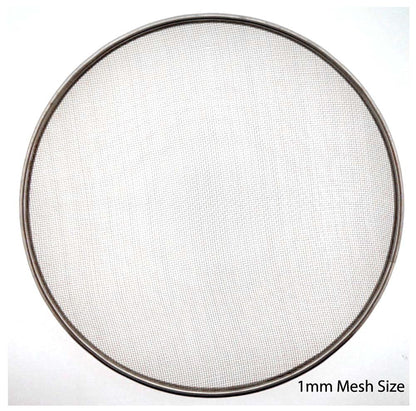 HOMEGARDEN 8" (20.3 cm) Sieves | For Beach Finds, Gardening, Archaeology | 5Pc All-Metal | Mesh: 0.5mm-3mm | Ultra-Fine to Coarse