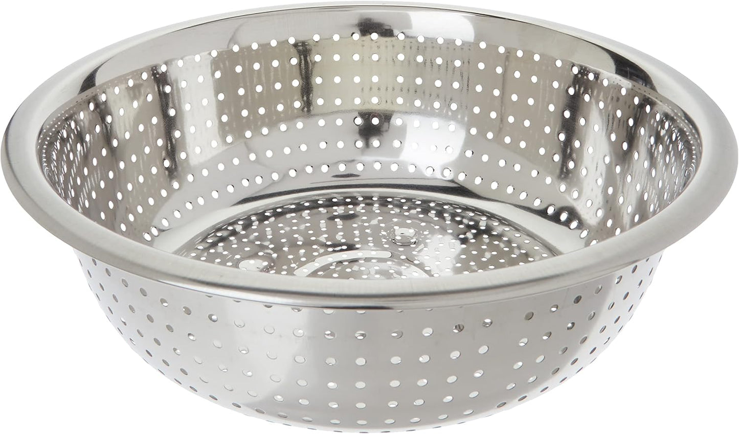 Winco Aluminum Colander with Base, 8-Quart, Medium