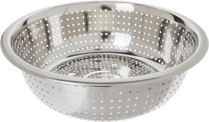Winco Aluminum Colander with Base, 8-Quart, Medium