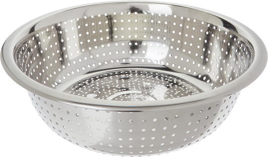 Winco Aluminum Colander with Base, 8-Quart, Medium