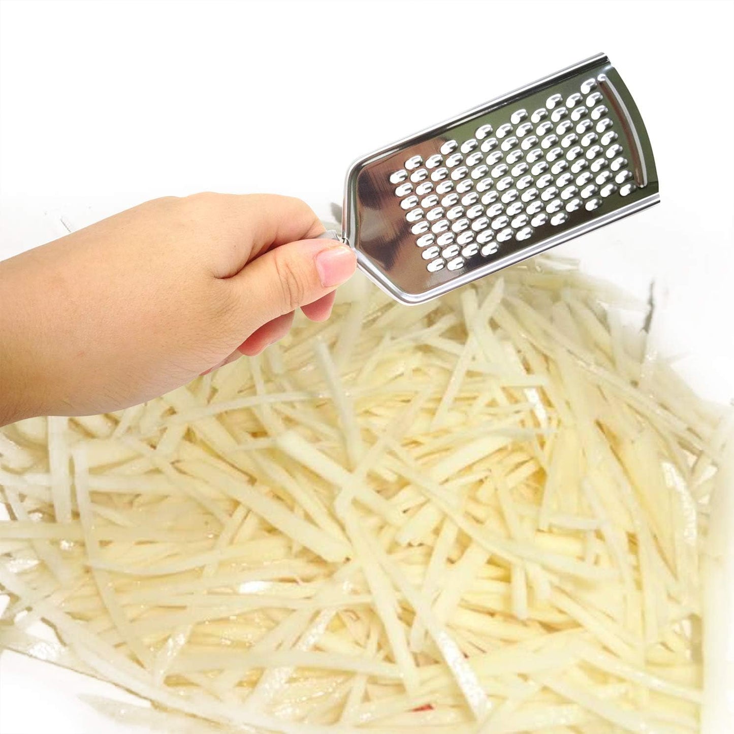 Honbay 1PCS Stainless Steel Cheese Grater Lemon Zester with Handle for Vegetables Lemon Cheese Chocolate