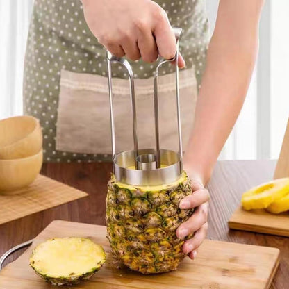Pitters, Pineapple Cutter Slicer Stainless Steel Pineapple Corer Fruit Core Remover for Kitchen Fruit Rings 10cm