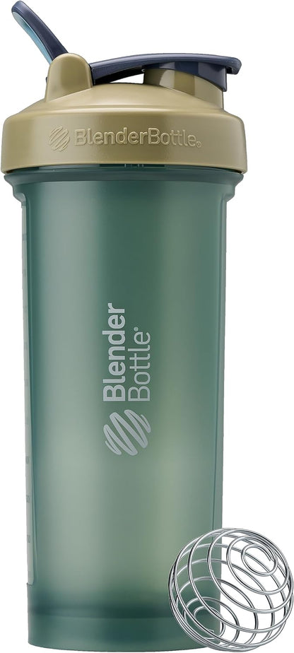 BlenderBottle Classic V2 Shaker Bottle Perfect for Protein Shakes and Pre Workout, 28-Ounce, Clear/Black