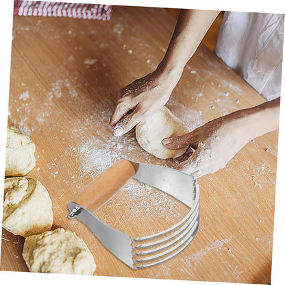 Stainless Steel Pastry Cutter Reusable Dough Blender Tool for Baking Kitchen Supplies and Pastry Making and Sturdy Design for Biscuits Cakes and More