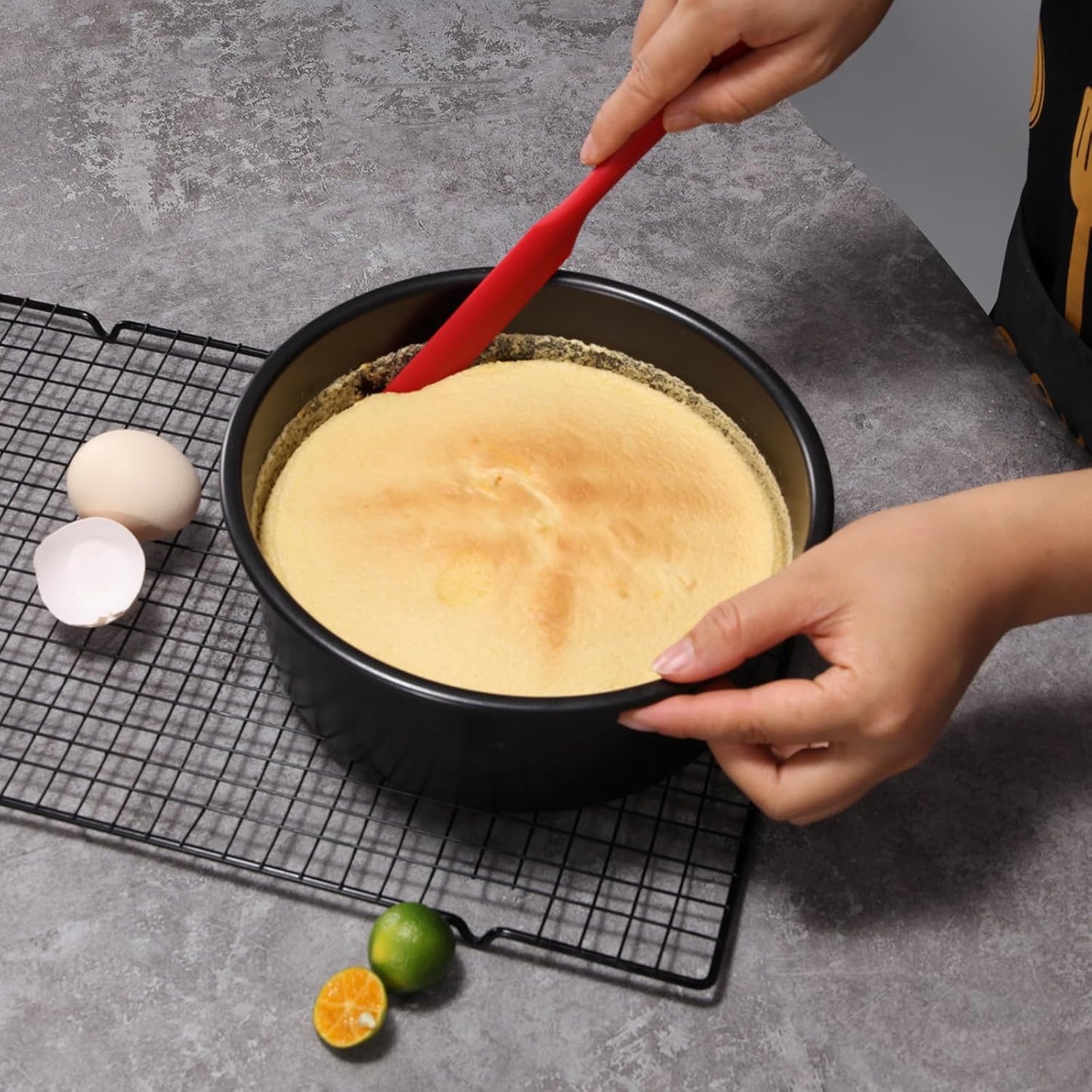 【5 Pack】Silicone Jar Spatula, Long Handle Jar Scraper Spurtle, Sourdough Spatula, Non-Stick Heat Resistant Cake Cream Spatulas Set, Small Spatulas for Kitchen Use