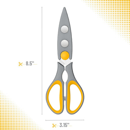 Mr. Pen- All Purpose Kitchen Shears with Protective Sheath, 8 Inch, Dishwasher Safe, Stainless Steel Food Scissors with Micro-Serrated Blades, Soft Grip Comfort Handle, Durable Utility Kitchen Shears