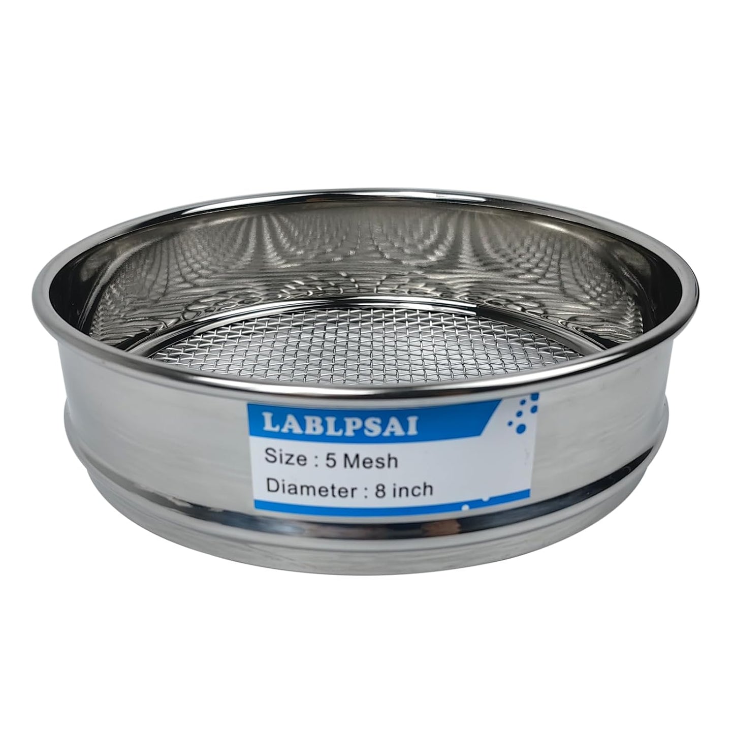 50 Mesh Lab Sieves 8" Diameter 304 Stainless Steel Wire Cloth Test Sieve for Industrial Laboratory Home