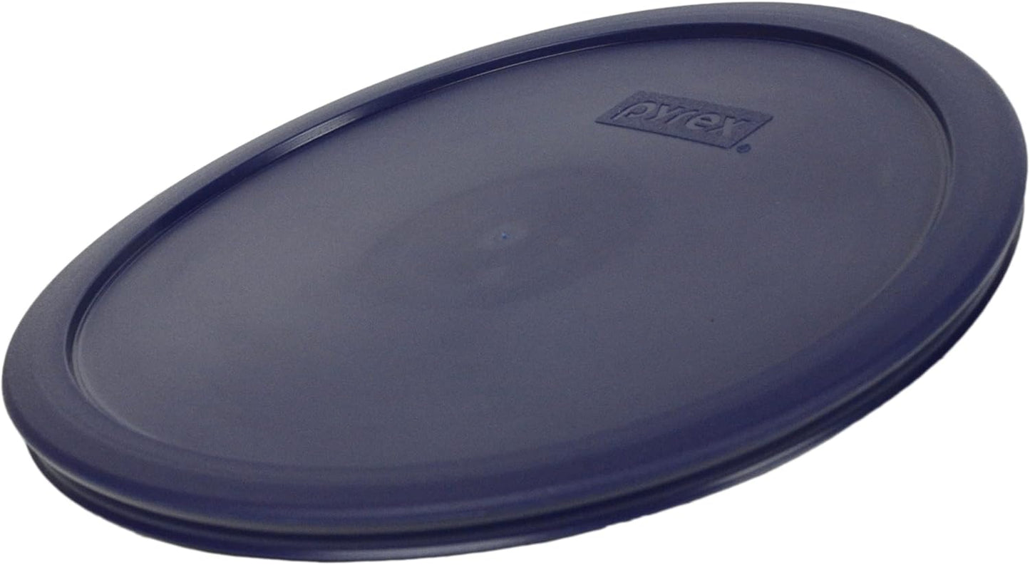 Pyrex 7403-PC 10-Cup Blue Sculpted Mixing Bowl Lid (2-Pack) - Made in USA