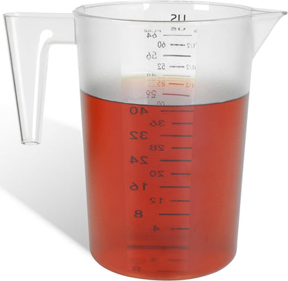 4 Cup/32 Oz Measuring Cups, Clear, Strong Food Grade Liquid Measure Pitcher, for Home Hobbies/Professional Kitchen