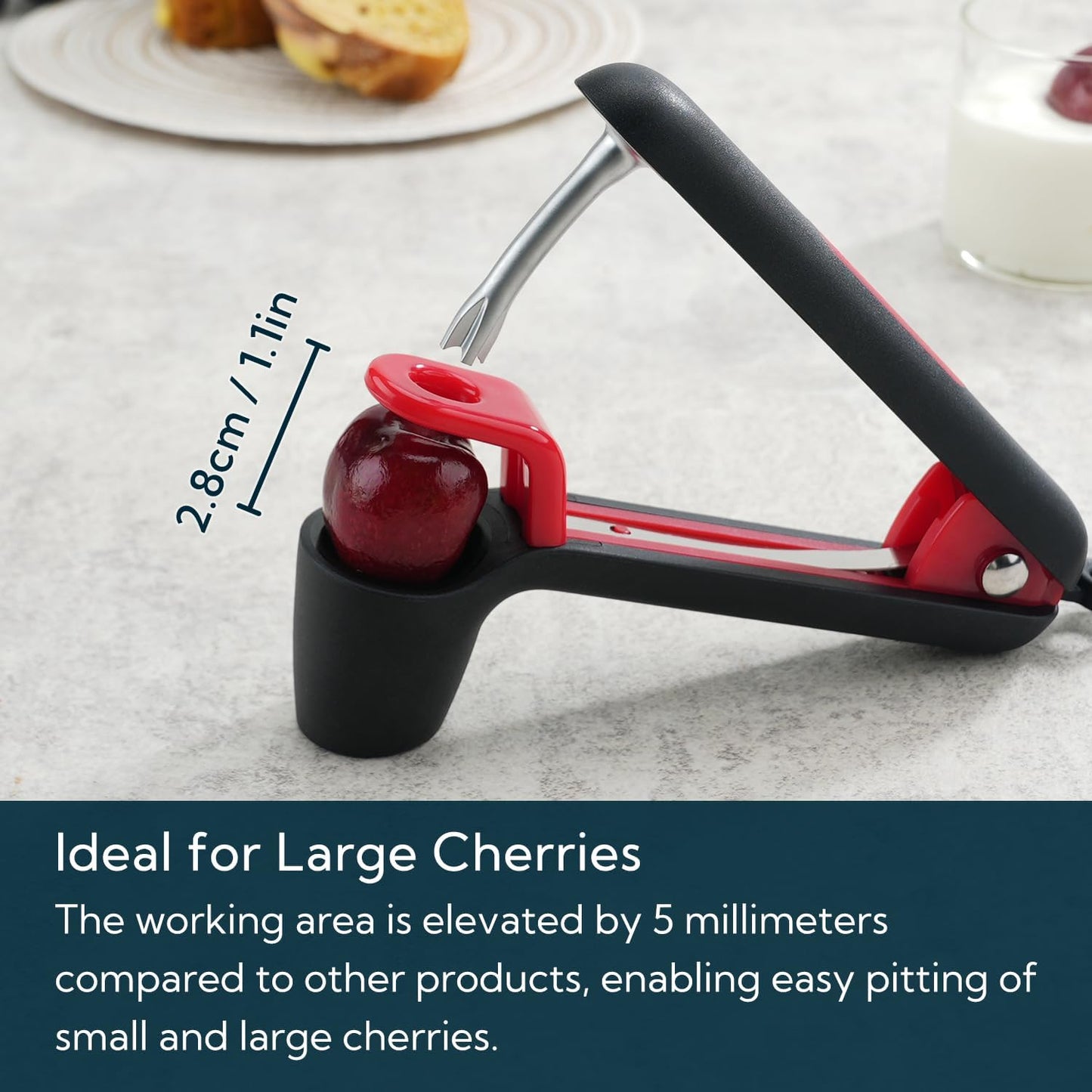 KITCHENDAO Strawberry Huller and Cherry Pitter Tool